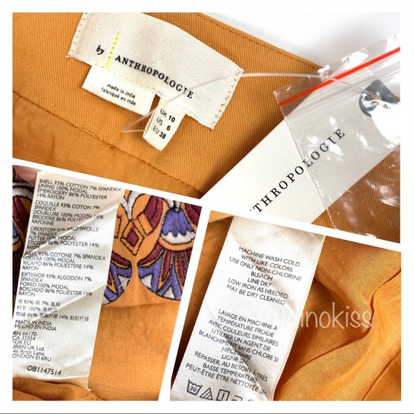 ANTHROPOLOGIE Krissy Embroidered Pencil Skirt - Picture 5 of 15